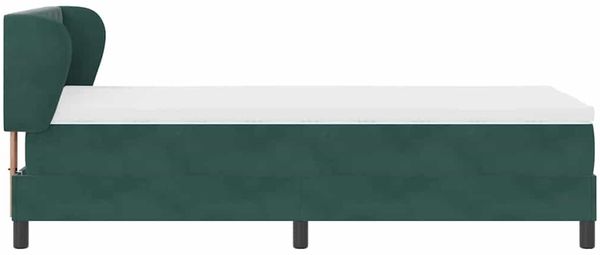 vidaXL Boxspringbett mit Kopfteil Dunkelgrün 100 x 200 cm Samt 3340325 Bild 6
