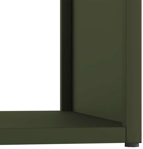 vidaXL Brennholzregal Olivgrün 40x40x40 cm Kaltgewalzter Stahl 864240 Bild 8