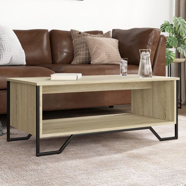 vidaXL Couchtisch Sonoma-Eiche 100x51x40 cm Holzwerkstoff 848480