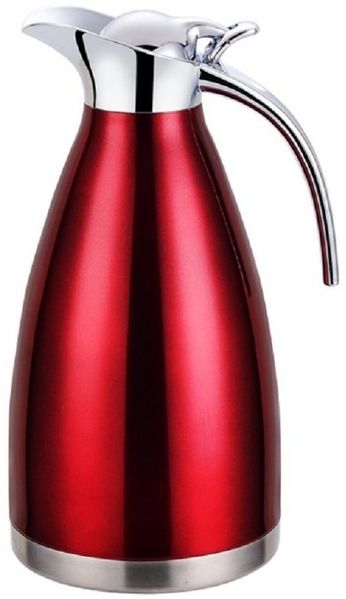 Thermoskanne Isolierkanne Kaffeekanne 2 Liter rot
