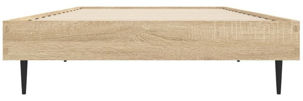 vidaXL Bettgestell ohne Matratze Sonoma-Eiche 75x190 cm Holzwerkstoff 832312 Bild 6