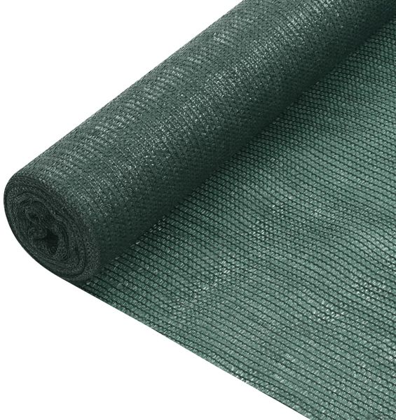 Zaunblende, Schattiergewebe, Sichtschutz Grün 2x25 m HDPE 75 g/m²