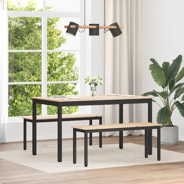vidaXL Bank Natur 110 x 35 x 45 cm Massives Kiefernholz 892773