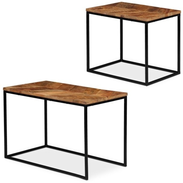 Couchtisch Mangoholz 2er Set 10027622 Bild 9