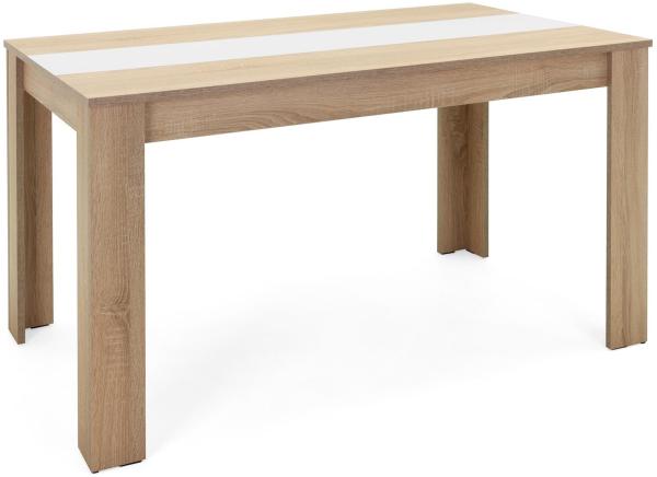 Esstisch >Naperville< in Sonoma-Eiche - 138x74x80cm (BxHxT)