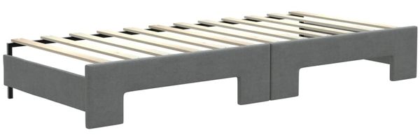 vidaXL Tagesbett Ausziehbar Dunkelgrau 80x200 cm Stoff 3197422 Bild 6