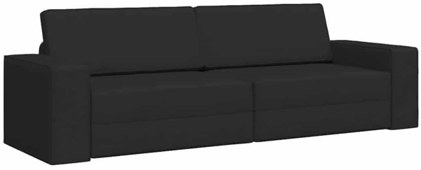 vidaXL Schlafsofa 200cm Schwarz Stoff 4106717