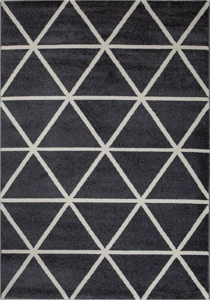 Vimoda Teppich Viva Classic, Wohnzimmer Rauten Motiv, Rechteckig, Höhe: 12 mm, Läufer Wohnzimmer, Schlafzimmer Küche