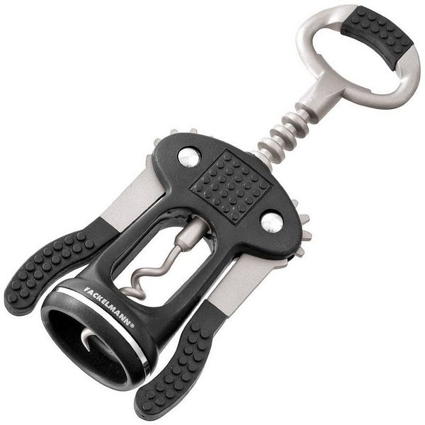 Fackelmann Hebekorkenzieher mit Flaschenöffner 17 cm