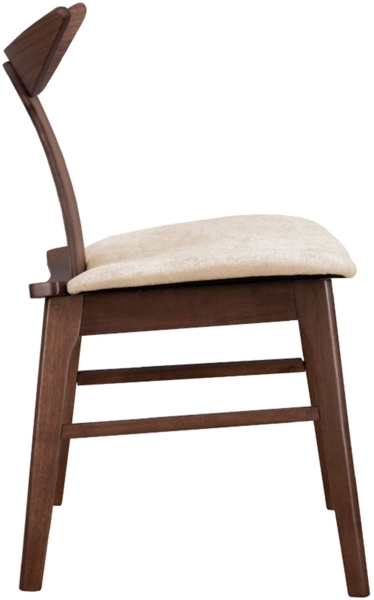 Selsey ‘Henrico’ Holzstuhl, Nussbaum/Latte Bild 4