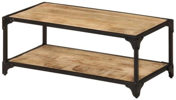 vidaXL Couchtisch 90x45x35 cm Raues Massives Mangoholz 328265