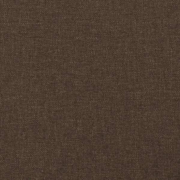vidaXL Polsterbett, Stoff, 25,0 cm, Dunkelbraun, 120x200 cm, mit Lattenrost, Schwarz Bild 8