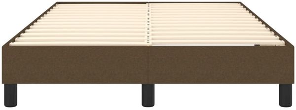 vidaXL Polsterbett, Stoff, 25,0 cm, Dunkelbraun, 120x200 cm, mit Lattenrost, Schwarz Bild 5