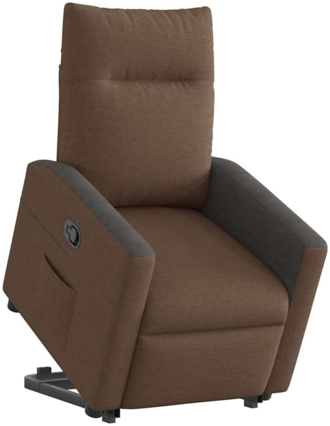 vidaXL Relaxsessel mit Aufstehhilfe Braun Stoff 3324055