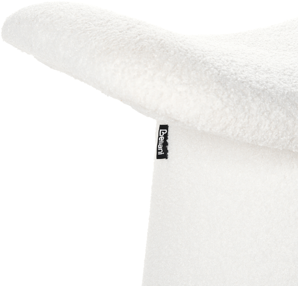 Pouf Getuftet RIDDLE Bouclé Cremeweiß Bild 6