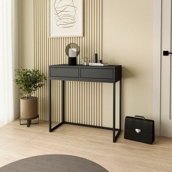 Beautysofa Konsolentisch LANGO (Breite: 80cm oder 100cm, viele Farbvarianten), auf Metallbeinen