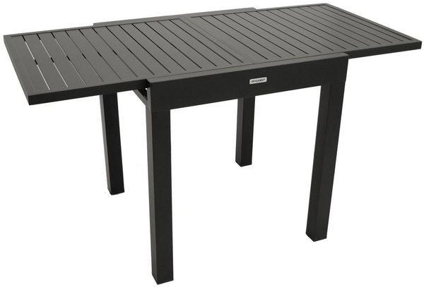 DEGAMO Gartentisch ALCUDIA, ausziehbar 70/140x70cm, Aluminium wetterfest, anthrazit