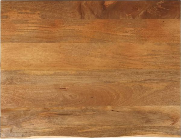 vidaXL Tischplatte mit Baumkante 110x80x3,8 cm Massivholz Mango 370605