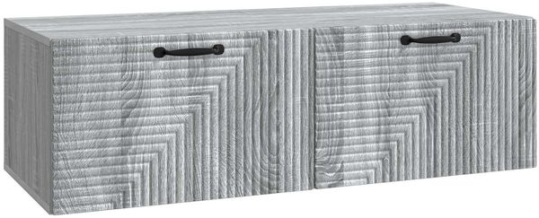 vidaXL Wandmontierter TV-Schrank Graues Sonoma 98 x 41 x 30 cm 898701