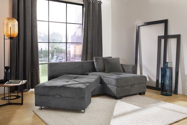 Jockenhöfer Gruppe Ecksofa Fantasy L-Form, B: 247 cm, Dreh-Schwenk-Ottomane, mit Bettfunktion, Bettkasten & Zierkissen, wandelbar zum Big-Sofa