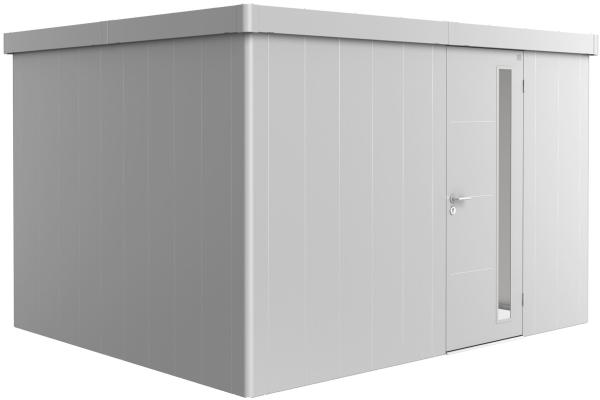 Biohort Gerätehaus Neo, 3D: 348 x 292 x 222 (b x t x h) cm, silber-metallic