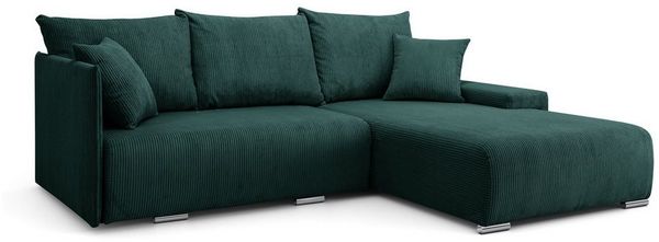 Kaiser Möbel Ecksofa Sofa L form, Couch L form Livorno L stoff Poso, Bequem, praktisch, funktionell