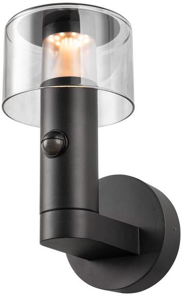 SLV TAHA II, Wandaufbauleuchte, SENSOR, 2200/2700 K, max. 10 W, schwarz - Stand-, Wand- und Deckenleuchten (Outdoor)