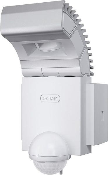 Osram LED-Spot, Noxlite, aussenenlampe, aussenenstrahler 60° schwenkbar und 70° kippbar, Bewegungsmelder, Daemmerungssensor, weiss kaltweiss - 6000K
