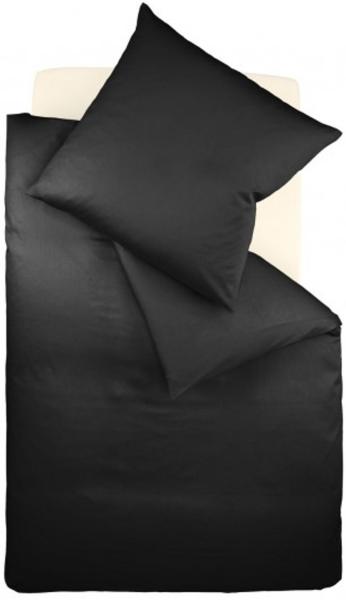 Fleuresse Interlock-Jersey-Bettwäsche colours schwarz 941 Größe: 155x200 cm