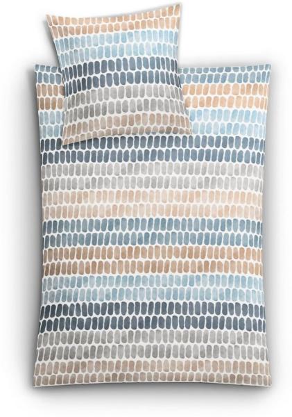 Kleine Wolke Bettwäsche Solid, Mako-Satin, 2 teilig, mit Streifen