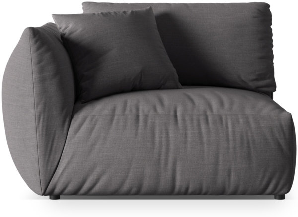 Micadoni Modul Chris Mittelgroß 1-Sitzer Links Strukturierter Stoff Sand