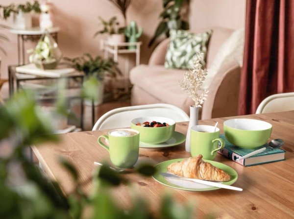 Seltmann Weiden Liberty Pure Colors Frühstücksteller ø 22,5 cm 6er Set - Lime Green Bild 3