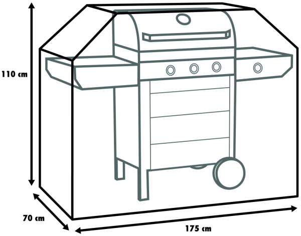 Primaster Schutzhülle für Gasgrill Grillwagen Grillabdeckung Grillhaube