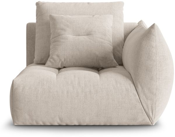 Micadoni Eckmodul Bloom Rechts Strukturierter Stoff City Dunkelbeige