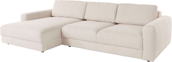 Places of Style Ecksofa Bloomfield, L-Form, extra tiefe Sitzfläche, wahlweise mit Sitztiefenverstellung