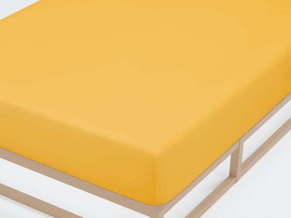 Castell Jersey-Stretch-Spannbetttuch, Honig, 1x 180x200 cm - 200x200 cm, 180x200 cm