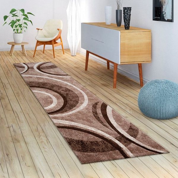 Paco Home Teppich Brillance 758, rechteckig, Höhe: 18 mm, Kurzflor, modernes geometrisches Design, auch als Läufer