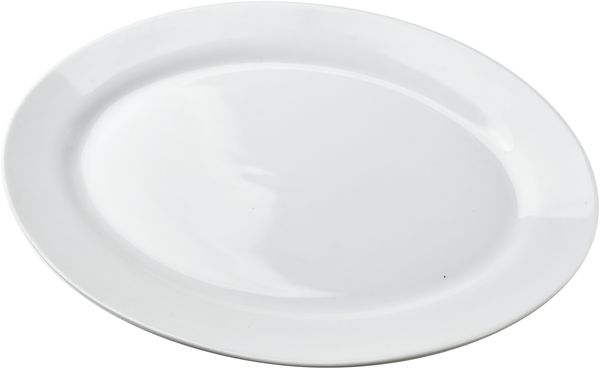 Platte porzellan BASIC Teller 35x24x3cm 1pc