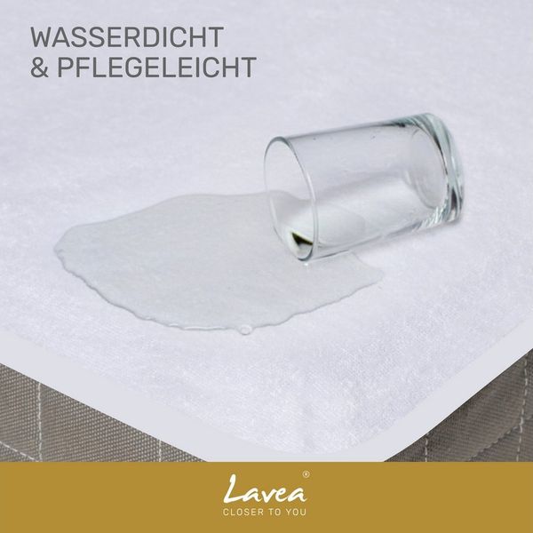 Matratzenschoner Matratzenauflage mit Gummibändern Lavea, wasserdicht, atmungsaktiv, pflegeleicht