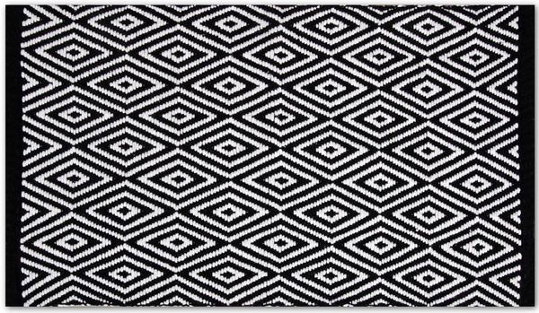 Teppich Läufer Matte Unterlage Vorleger Fußabtreter, breite Auswahl an modernen Fleckerl- und Baumwollteppiche (50x80 cm / Diamond)