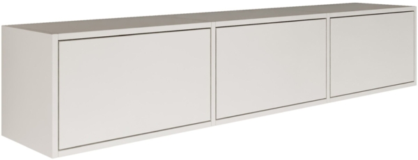 Selsey 'Framme' hängendes TV-Board mit drei Klappen, Weiß, 150 cm