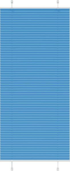 vidaXL Plissee Blau 95x200 cm Stoffbreite 94,4 cm Polyester 4015210