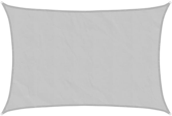 vidaXL Sonnensegel Hellgrau 5x3 m 100% Polyester Oxford 4000547 Bild 2