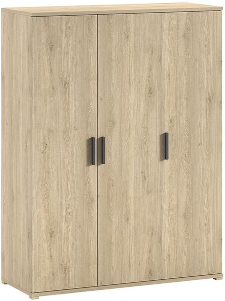 Kleiderschrank Sam 150 x 199.2 x 59.0 cm Eiche Melamin Dekor Metall Natur