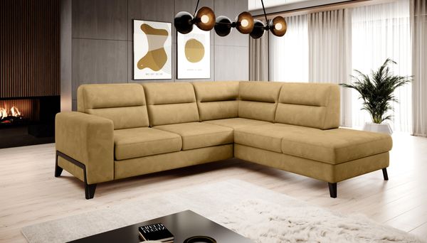 Wohnideebilder Cassara Gelb Ecksofas & Eckcouches CO-CAS-RT-45NU