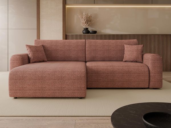 Ecksofa Floryn L (Farbe: Taro 57)