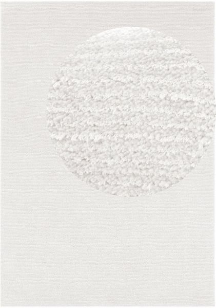 Kurzflor Teppich Supersoft Cremeweiß 80x150 cm