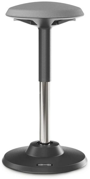 DESKSPACE Drehhocker Motion Ergonomischer Stehhocker - Höhenverstellbarer Bürohocker (Einzelartikel), Höhenverstellbarer Stehhocker mit ergonomischem Sitzkomfort