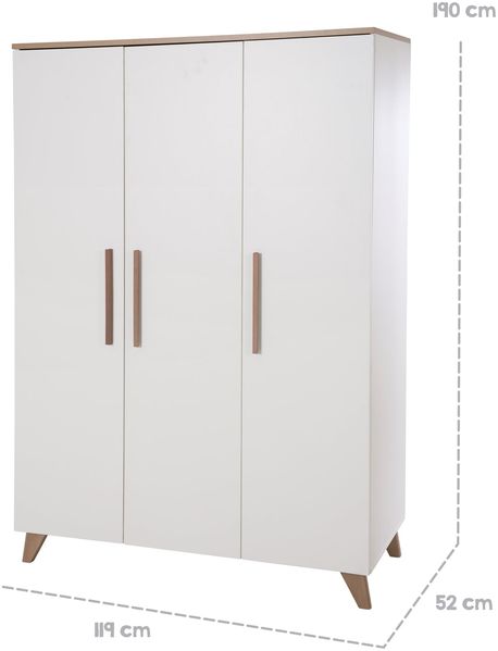 roba Kinderzimmerset 'Ole' - 3-teilig - inkl. Kinderbett 70 x 140 cm - Weiß Bild 12