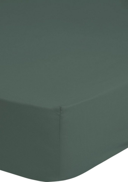 Good Morning Spannbettlaken, Olivgrün, 90x220 cm, 100% Baumwolle